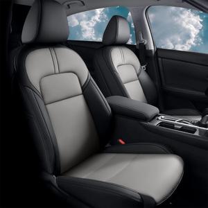 AOMSAZTO Seat Covers for Nissan Sentra: 2020 2021 2022 2023 2024 2025 S SV SR Custom Fit Full Set Leather Cushion Car Seats Cover Black&Gray