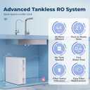 iSpring RO500-BN, NSF Certified Tankless RO Reverse Osmosis Water Filtration System, 500 GPD Fast Flow, Brushed Nickel Faucet, 2:1 Pure to Drain Ratio, White