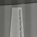 Stainless Steel Stove Gap Covers (2PCS), Stove Gap Filler for Kitchen Oven Counter Side Gap, Range Trim Kit, Easy Clean and Heat Resistant, Adjustable Length 13.8" to 27.5" 1