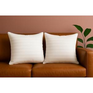 Trendy Home 22x22 Throw Pillow Insert (Set of 2, White) Bed and Couch Pillows Stuffer Hypoallergenic, Decorative Home Indoor Outdoor Sofa Pillow Filler (Machine Wash, Pack of 2)