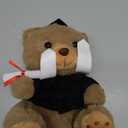 Deekin 10 Inch Kindergarten Graduation Bears Stuffed Animal Class of 2026 Plush in Black Cap Grad Bear Kindergarten Graduation Gifts Stuffed Animal Plush Toy for Grad Party Decor