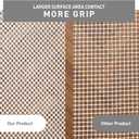 Rugshop Cushioned Thick Rug Pad Gripper for Hardwood Floors, Under Carpet Anti Skid Pad, Non Slip Rug Pads for Area Rugs 9' x 12' Cream