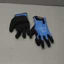 JDL 100% Waterproof Winter Work Gloves for Men & Women, Thermal Insulated Freezer Gloves for Cold Weather, Super Grip Palm, Blue, Large