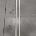 Ycolnaefllr 1 Inch Diameter Single Curtain Rod for Windows Decorative Drapery Rods Adjustable Length from 84 to 120 Inch,Adjustable Single Window Curtain Rod with Resin Finial, Weathered White