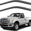 Window Rain Guards Shield for 1999-2016 Ford F250 F350 F450 F550 Super Duty, Out-Channel Window Wind Deflectors Shades for 2000-2016 F650 F750 Standard Cab, 1PCS