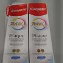 Colgate Total Plaque Pro Release Whitening Toothpaste Pack, Whitening Fluoride Toothpaste, Fights Plaque, Bad Breath, Tartar Buildup, and Helps Protect Teeth from Sensitivity, 2 Pack, 3.0 oz