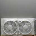 shinic 9" Twin Window Fan with Reversible Airflow Quiet Exhaust & Intake, Independent Control Dual Fan, Expanders for 23.8"-37" Window, Vertical/Horizontal for Sliding Window, for Home Kitchen