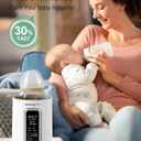 MOMYEASY Fast 2-Minute Baby Bottle Warmer - Steam Heating for Breastmilk & Formula, Fits All Bottles, Precise Temp Control with Timer, Auto Shut-Off