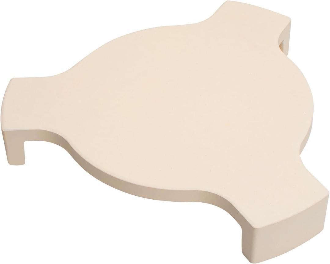 Cordierite Baking Pizza Stone for Big Green Egg Accessories, for 18" Large Big Green Egg, Vision HD1, for Kamado Grills, for Char-Griller AKORN Kamado, Heat Deflector w/ 3 Legs