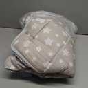 Moonsea Toddler Nap Mat with Pillow and Fleece Minky Blanket Grey, Lightweight and Soft Perfect for Toddlers Preschool, Daycare, Travel Sleeping Bag for Girls, 21" x 50" Fit on a Standard Cot