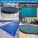 8Ft Pool Water Bags,10 Packs 0.4mm Double Chamber Water Tubes for Inground Pool Cover Heavty Duty Pool Cover Weights for Winter Pool Cover Closing (Black)