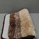 OLANLY Bathroom Rug Mat 24x16, Extra Soft and Absorbent Microfiber Bath Rugs, Non-Slip Plush Shaggy Bath Carpet, Machine Wash Dry, Bath Mats for Bathroom Floor, Tub and Shower, Brown (24" x 16")