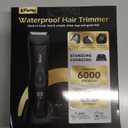 Manscape Body Hair Trimmer for Men, Pubic Groin Hair Trimmer for Men with Safe Blade, Cordless Ball Shaver w/Light, Charging Dock, Waterproof Body Groomer, LED Display, 1H Charge,Black