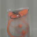 Wireless Neckband Earphones with LED BT5.3 20H Play time Water Resistant Noise Cancelling for Sports and Gaming (Orange)