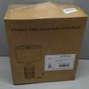 JUNNAI 24.5" White Table Lamp Modern Bedside Ceramic Lamps for Living Room 3-Way Dimmable Entryway Nightstand Farmhouse Lamp for Home Office Bedroom, Bulb Included