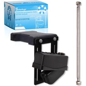 Advanced Automatic Pool Water Level Regulator, 2''-9'' Levelr Height, Stainless Steel Frame with Stainless Steel Braided Hose, Suitable for bathtubs, Swimming Pools, and Ponds.