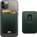 Magnetic Wallet Compatible with MagSafe for iPhone 17 16 15 14 13 12 Pro Max Air Plus Model, Mag 3 Safe Card Holder Stick on Accessories for Apple Cell Phone & Case, Forest