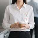 3 x ID Badge Holder with Lanyard - Retractable Badge Reel & Detachable Neck Strap for Nurses, Teachers, Students & Office Staff - Vertical ID Holder with Teacher Lanyard (White)