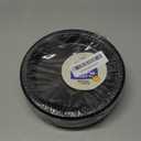 Exquisite Party Solids Black Plastic Plates For Party Supplies 7" Black Disposable Plates Heavy Duty 50 Pcs Plastic Dinnerware Sets Heavy Duty 350 GSM Disposable Dinnerware Set