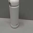 mininoo Insulated Stainless Steel Water Bottle with Straw and Lid for Sports, 24 oz, White