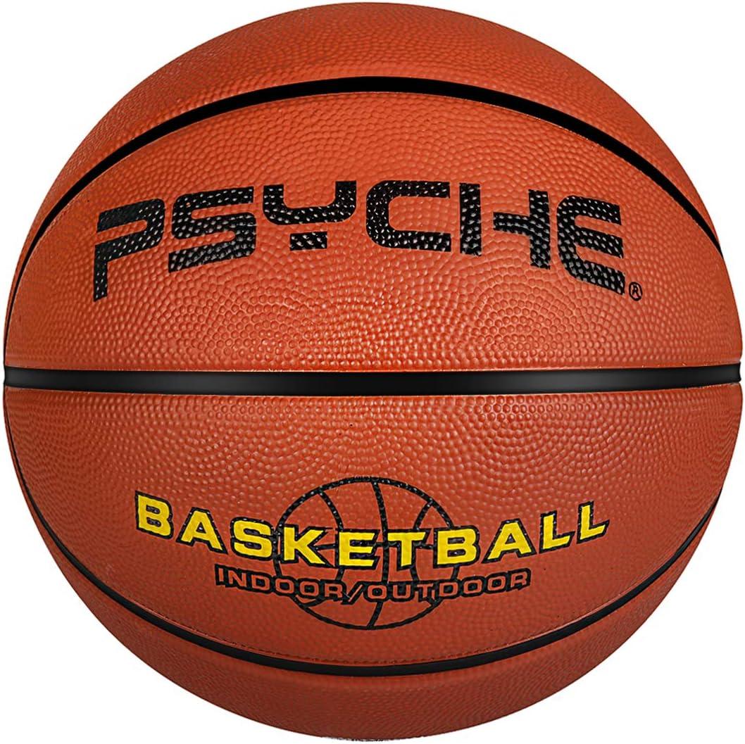Kids Youth Basketball Size 4/5(25.5/27.5") Premium Rubber Basketball for Boys Girls Indoor Outdoor Pool Games Play (Best Gifts) (Brown)