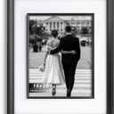 Yaetm 16x20 Black Picture Frame with Decorative Inner Frame & Tempered Glass, Display 11x14 Photos with Mat on Wall - Portrait or Landscape - Ideal for Office & Home Décor (Black, Single)