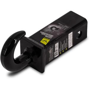 Heavy-Duty 2-Inch Tow Hook with 2x2 Shank - Universal Fit for Standard 2in Receivers | Ideal for Vehicle Recovery & Off-Road Use | Durable Black Powder Coat Finish | Easy Installation