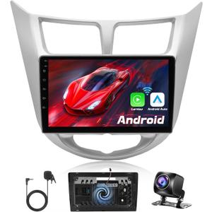Heat Dissipation 2+64G Android Car Radio for Hyundai Accent 2012 2013 2014 2015 2016 2017 Wireless CarPlay Android Auto 9 inch IPS Touch Screen Stereo DSP Bluetooth GPS WiFi Backup Camera Mic