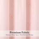 Seasonwood Pink Bow Shower Curtain,Cute Cording Bow Embroidery Shower Curtain,Pretty Girly Shower Curtains for Bathroom,Aesthetic Bathroom Decor(Pink,72x72 Inches)