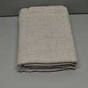 MIULEE Faux Linen Curtains 84 Inch Length 2 Panels Natural Khaki Semi Sheer Curtain with Back Tab Rod Pocket, Light Filtering Window Privacy Burlap Drapes for Living Room Bedroom 42W x 84L