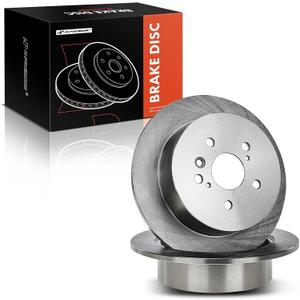 A-Premium 11.73 inch (298mm) Rear Solid Disc Brake Rotor Compatible with Select Toyota Models - Venza 2009 2010 2011 2012 2013 2014 2015 2016, 2.7L 3.5L