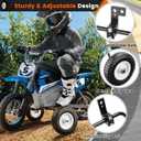 Dirt Bike Training Wheels for PW 50 Razor MX125, Universal Fit 50cc 49cc Kids Dirt Bike, Compatible with TTR50, Razor MX350/MX400/MX650,Honda CRF50, Dirt Bike Accessories - Black