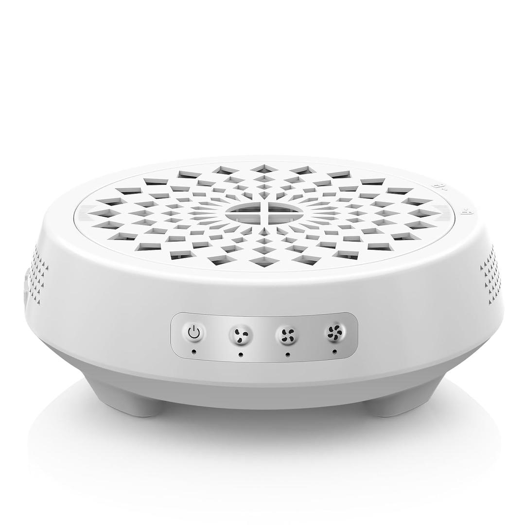 Professional Nail Dust Collector, Quiet Nail Vacuum Cleaner Machine with Reusable Filter, Powerful Suction Nail Tech Dust Fan for Acrylic Gel Nails Art Polishing, Manicure Pedicure Salon Home Use (White)