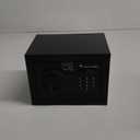 Bonsaii Safe Box with Electronic Keypad, Steel Security Lock Box with Key, 0.23 Cubic Feet, 9.06" W x 6.69" D x 6.69" H, Small Hidden Safe for Cash Jewelry