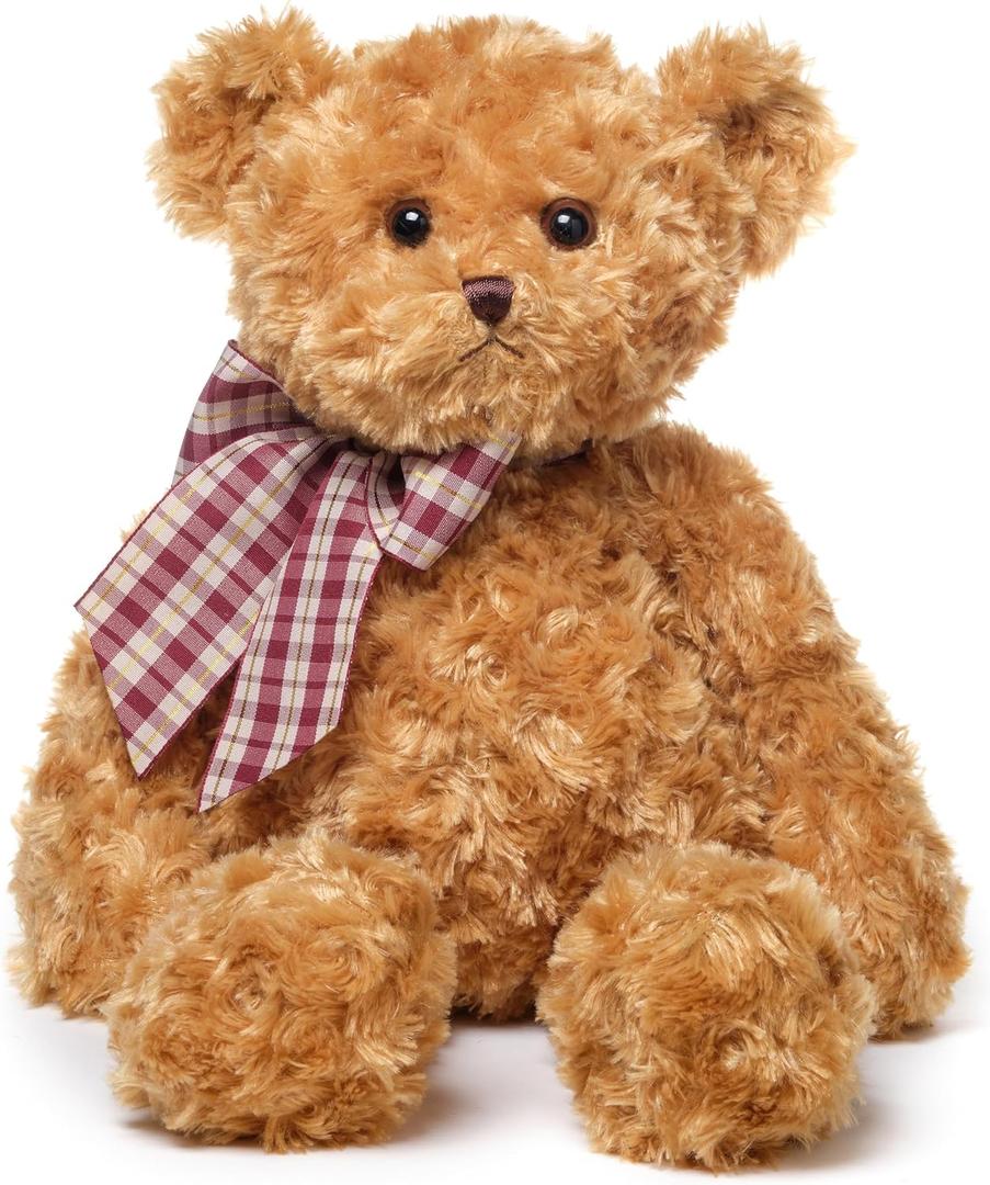 Bearington Collection Wuggles Teddy Bear Stuffed Animal 18 in - Teddy Bears Plushies - Vintage Bear Plush for Baby - Old Fashioned