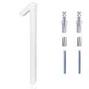 White House Numbers for Outside - 5 Inch Modern Floating House Numbers for Outside, Creats Attractive Interesting Shadows, High Gloss Number 1