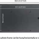 16x25 inch Picture Frame Solid Wood Black,Suitable for Panoramic Photo Frame/Posters/Painting/Group Photo/Puzzle (A23B1625)
