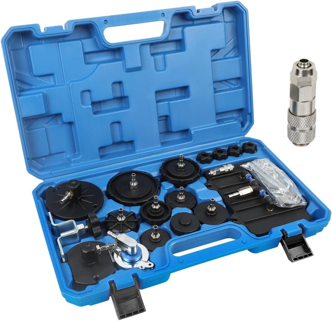 CMTOOL Brake Master Cylinder Bleeder Kit, 12PCS Brake Bleeder Adapter Set with Japanese Quick Connector, Compatible for Benz, Compatible for BMW, Compatible for Ford, Compatible for Tesla
