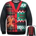 LMYOVE Ugly Christmas Sweatshirt for Women Men Funny 3D Printed Sweatshirt Adult, Unisex Ugly Pullover (Red)