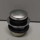 Tip-Toe Bath Drainer with Two-Hole Overflow Faceplate and Screws (Chrome)