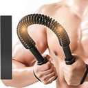 Premium Power Twister Bar Heavy Duty 40-110lb Resistance Arm Exercise Equipment Chest Shoulder Biceps and Arm Muscle Strengthener Home Gym Upper Body Workout Bar (Included 45-50lb Resistance Stretch Band)