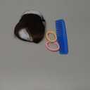 100% Real Human Hair French Bangs Hair Clip Fringe Bangs Extensions Clip in Bangs 8 Inch Short Straight Hairpiece Temples Hairpieces Fake Front Bangs Extensions for Women (Black)