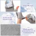 4 Pairs Kids Winter Touchscreen Gloves Warm Fleece Lined Child Knit Gloves Elastic Cuff Winter Texting for Girls Boys (Magnolia, Light Gray)