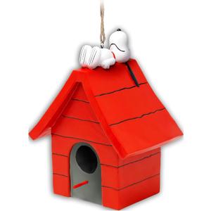 Spoontiques Snoopy Birdhouse - Garden Dcor - Hanging Novelty Decorative Bird House for Yard, Garden Decoration, Outdoor Patio