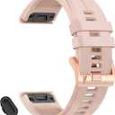 22mm Bands Compatible with Garmin Fenix 8 Pro Tactix 8 AMOLED 47mm/Fenix 7/7 pro/6/6 pro/5/5 plus,Silicone Quickfit Watchband for Descent G2/G1 Solar/quatix 8 47mm/Forerunner 970/965/955/945