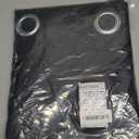 NICETOWN Pitch Black Solid Thermal Insulated Grommet Blackout Curtains/Drapes for Bedroom Window (2 Panels, 42 inches Wide by 63 inches Long, Black)