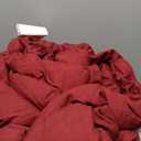 Andency Burgundy Comforter Set King(104x90Inch), 3 Pieces(1 Pinch Pleat Comforter and 2 Pillowcases) All-Season Pintuck Comforter Set, Soft Lightweight Polyester Bedding Comforter Set