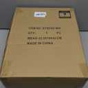 Modern Outdoor Post Light, Aluminum Lamp Post Light Fixture with Ribbed Glass, Soptted Black Outside Pole Lighting with 3-Inch Pier Mount Base for Yard Porch Pathway (14.2''H, 1 pc)