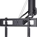 Motorized Pull-Down TV Mount Over Fireplace, Electric Height Adjust with Remote Control, Full Motion Wall Bracket for 32"-70" TVs up to 77 lbs, Swivel, Tilt & Leveling, Above Mantel Drop Down Mount