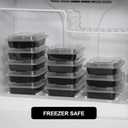 Freshware Meal Prep Containers [150 Pack] 1 Compartment Food Storage Containers with Lids, Bento Box, BPA Free, Stackable, Microwave/Dishwasher/Freezer Safe (28 oz)